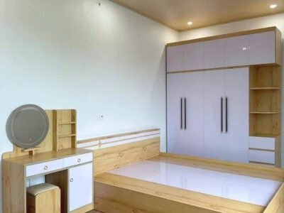 Giường Ngủ Nhựa Gỉa Gỗ