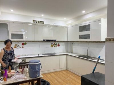 Tủ Bếp Nhựa Vinco Màu Trắng