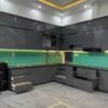 Tủ Bếp Nhựa Vinco Đen Xám